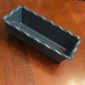 Emile Henry French Ceramic Ruffled Loaf Pan